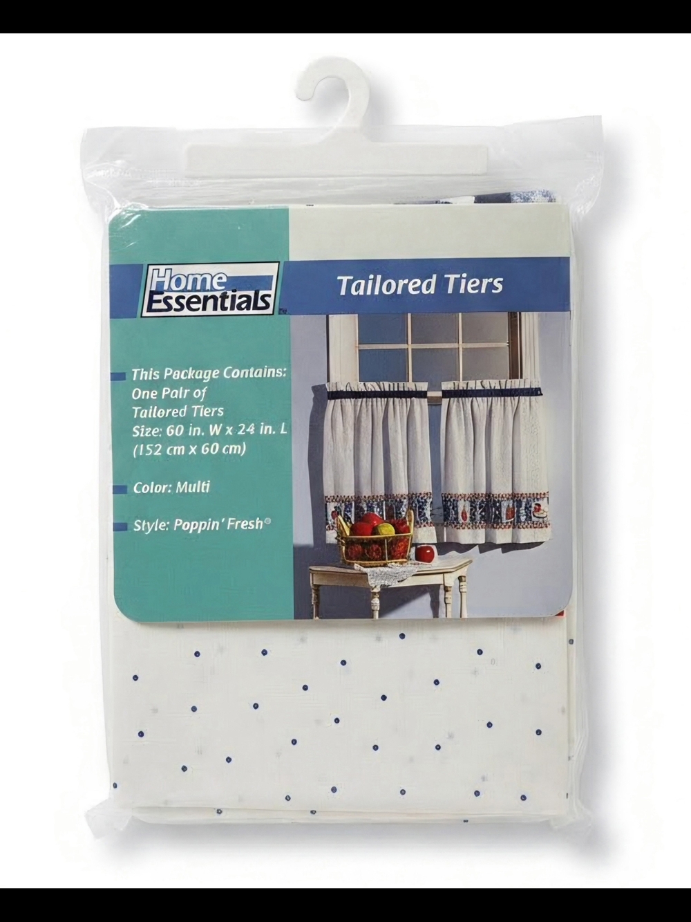 Home Essentials Tailored Tiers Cafe Curtain - Pillsbury Doughboy "Poppin Fresh"